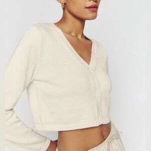 Reformation Justine Cropped Cardigan